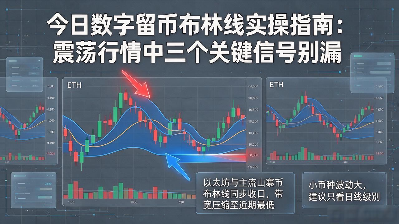 今日数字货币布林线实操指南：震荡行情中三个关键信号别漏