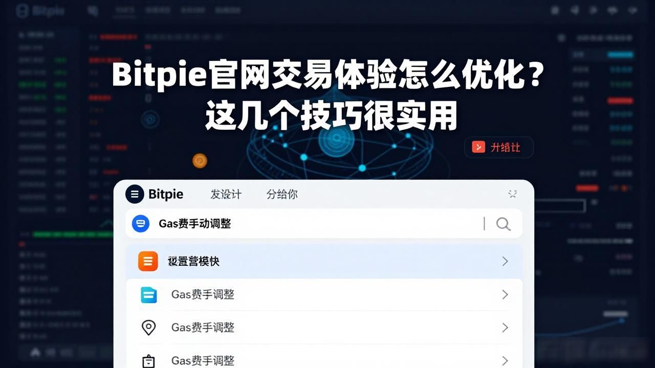 Bitpie官网交易体验怎么优化？这几个技巧很实用