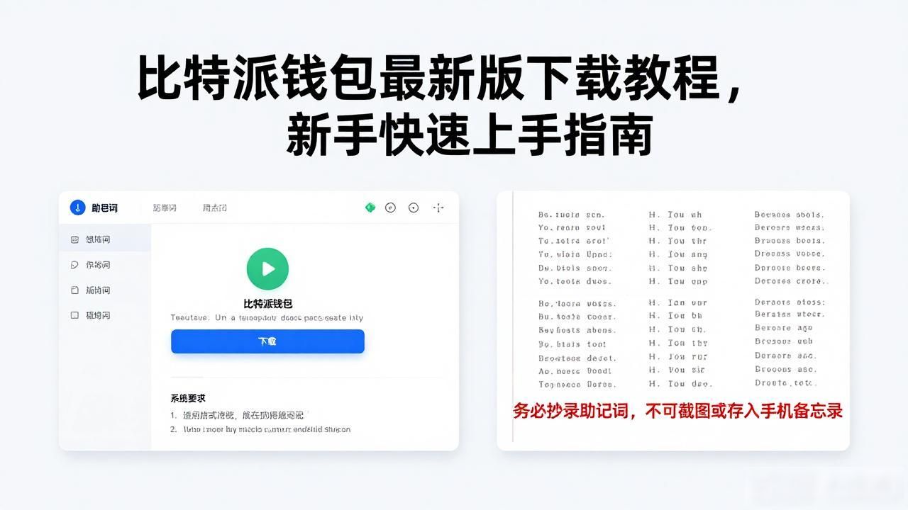 比特派钱包最新版下载教程，新手快速上手指南