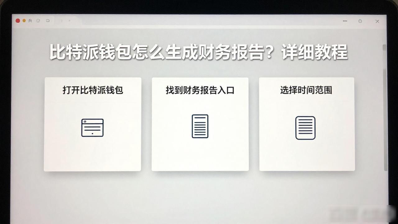 比特派钱包怎么生成财务报告？详细教程