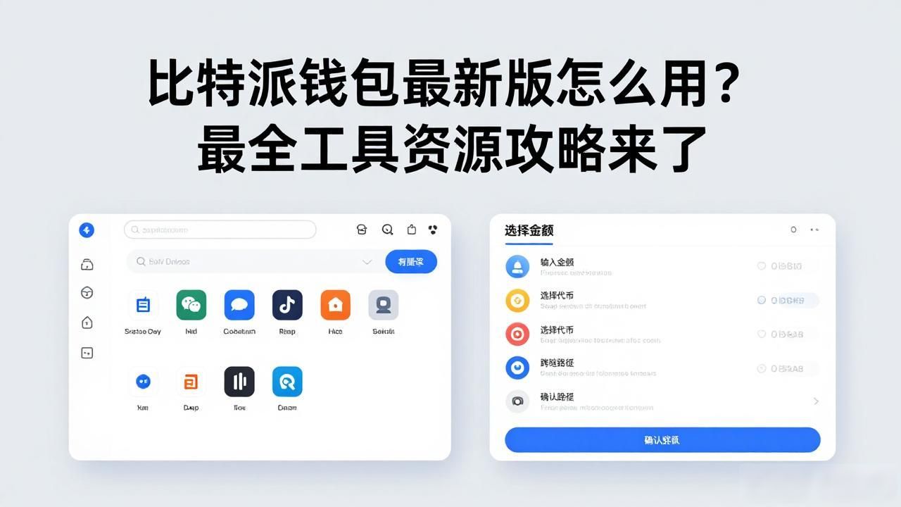 比特派钱包最新版怎么用？最全工具资源攻略来了