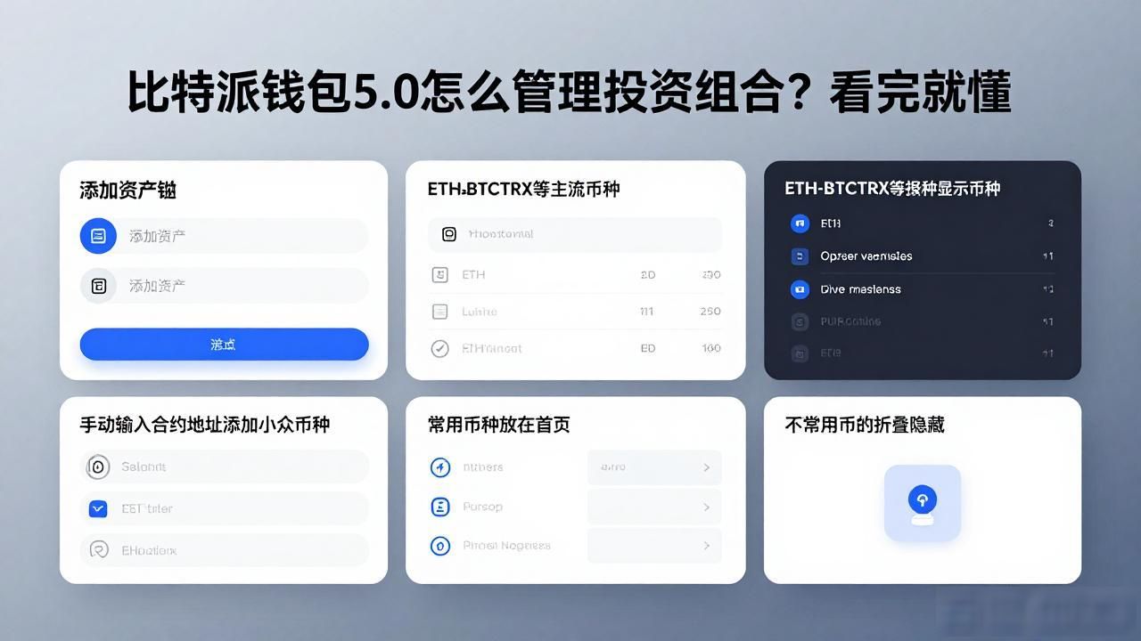 比特派钱包5.0怎么管理投资组合？看完就懂