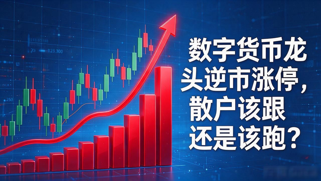 数字货币龙头逆市涨停，散户该跟还是该跑？