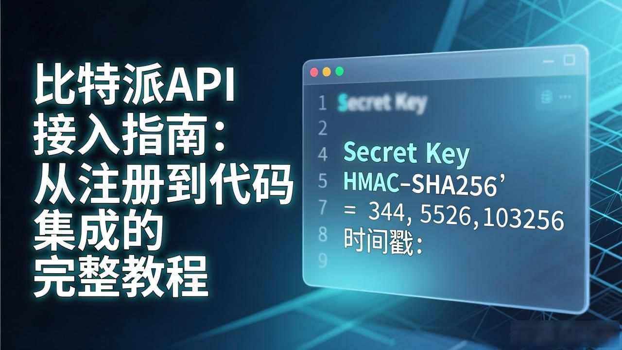 比特派API接入指南：从注册到代码集成的完整教程