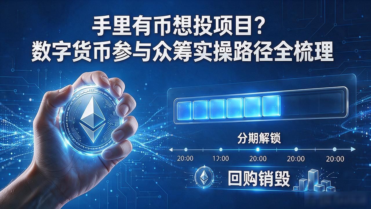 手里有币想投项目？数字货币参与众筹实操路径全梳理