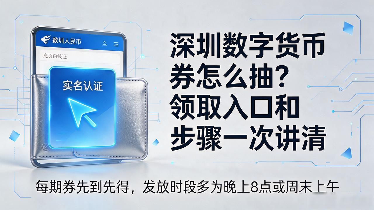 深圳数字货币消费券领取入口_如何抽深圳数字货币券_数字人民币APP领券攻略