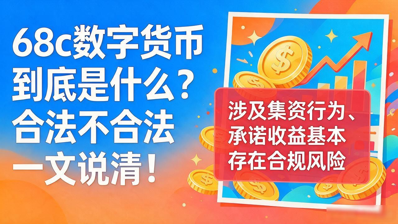 68c数字货币到底是什么？合法不合法一文说清！