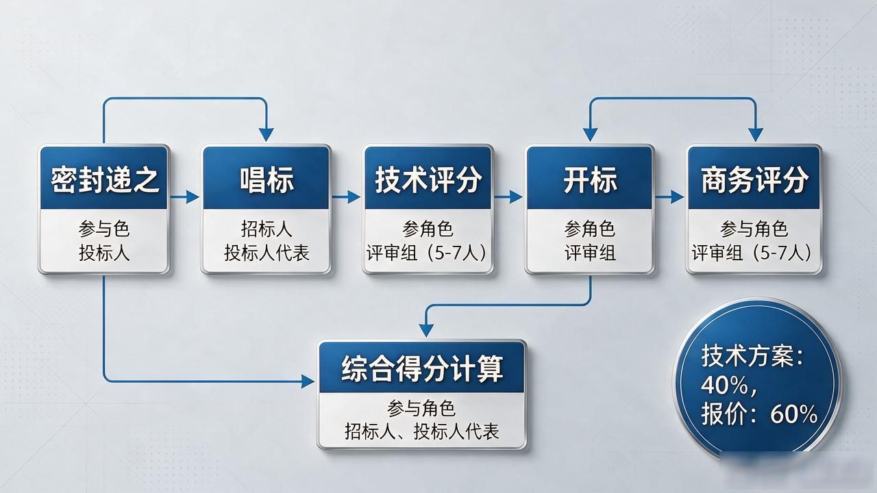 数字货币竞标流程图片大全：从投标登记到定标签约，一图看懂