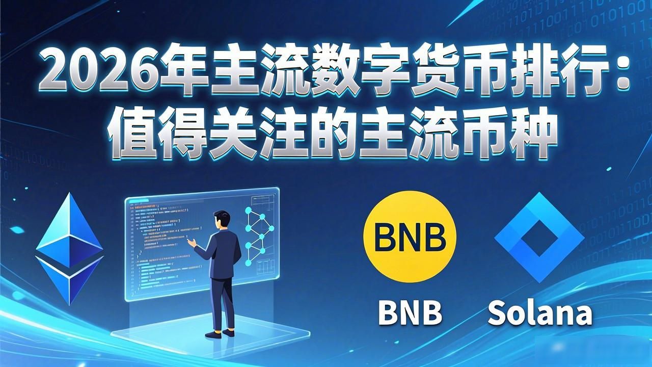 2026年主流数字货币排行：值得关注的主流币种