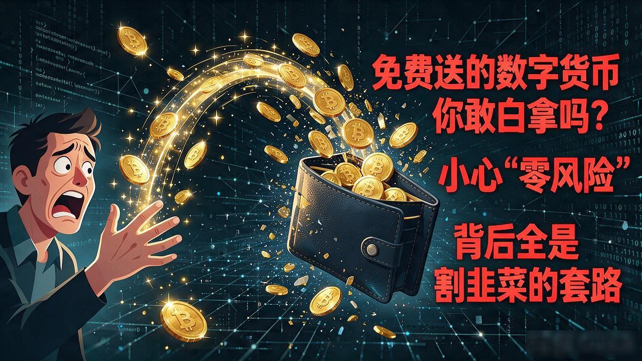 免费送的数字货币你敢白拿吗？小心"零风险"背后全是割韭菜的套路