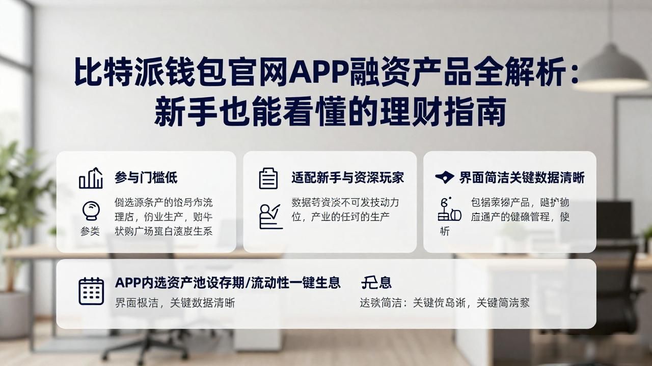 比特派钱包融资产品_比特派钱包去中心化借贷_比特派钱包官网APP的融资产品介绍