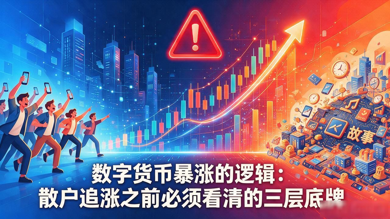 数字货币暴涨的逻辑：散户追涨之前必须看清的三层底牌