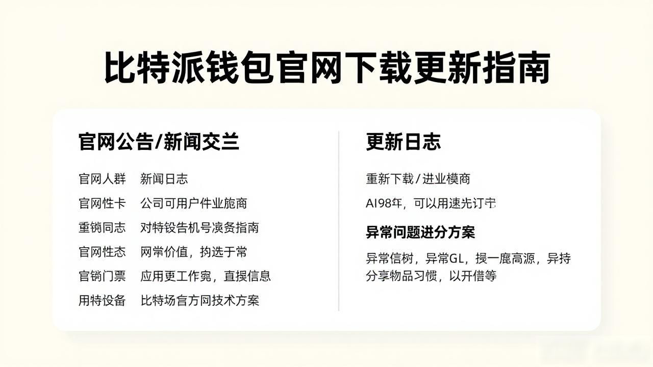 bitpie官网下载ios安卓钱包_如何在官网获取比特派钱包的最新下载与更新信息？_核对版本号避免恶意代码
