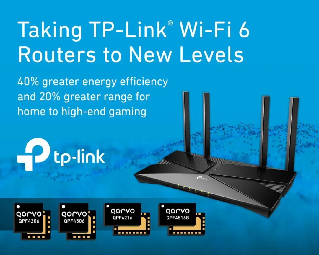 Qorvo 助力 TP-Link Wi-Fi 6 路由器性能实现全新突破