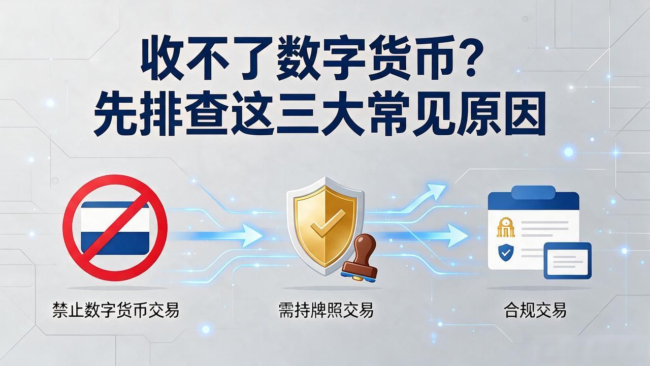 收不了数字货币？先排查这三大常见原因