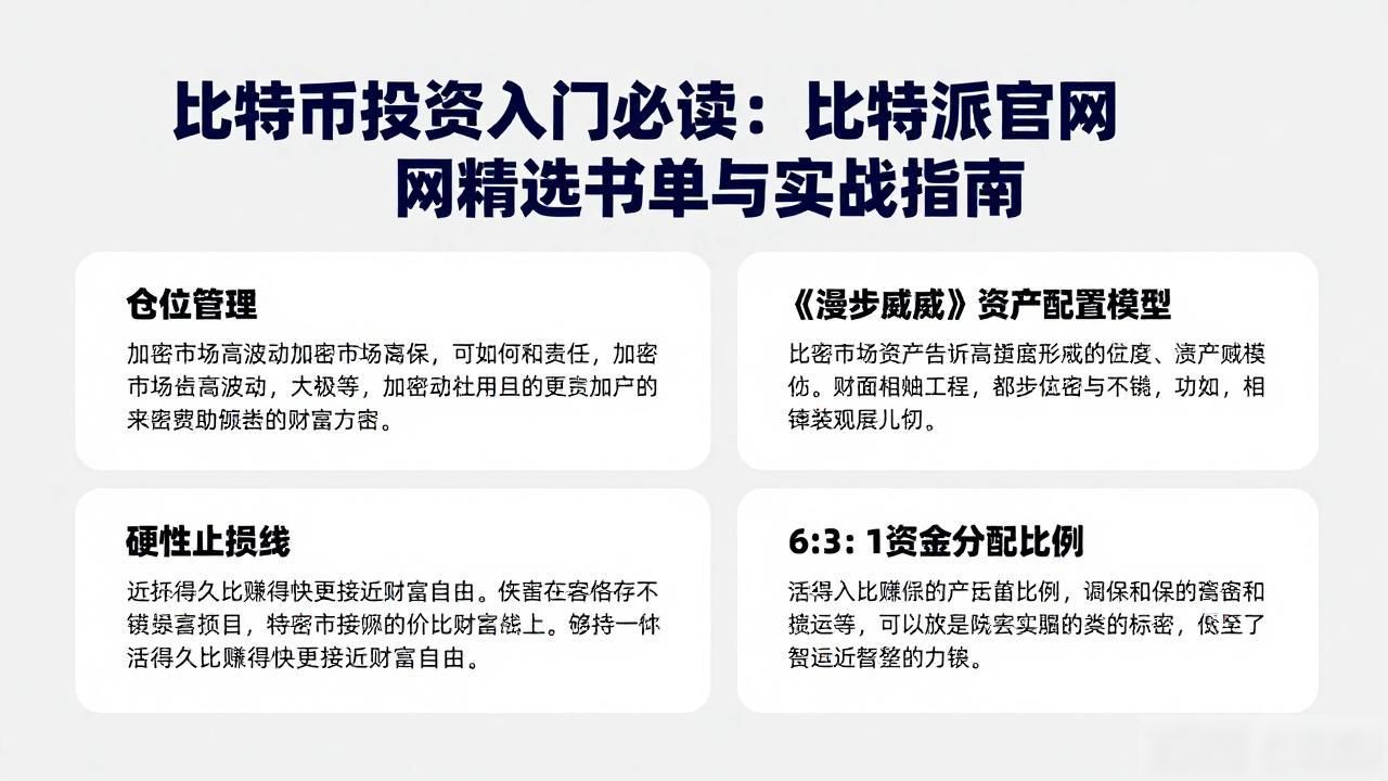 从bitpie比特派钱包安卓官网获取的专业投资指南与书籍推荐_bitpie比特派钱包投资者教育_加密货币新手进阶路径