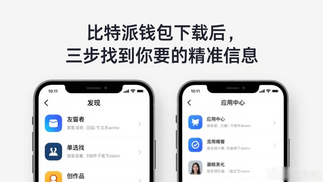 比特派钱包下载后，三步找到你要的精准信息