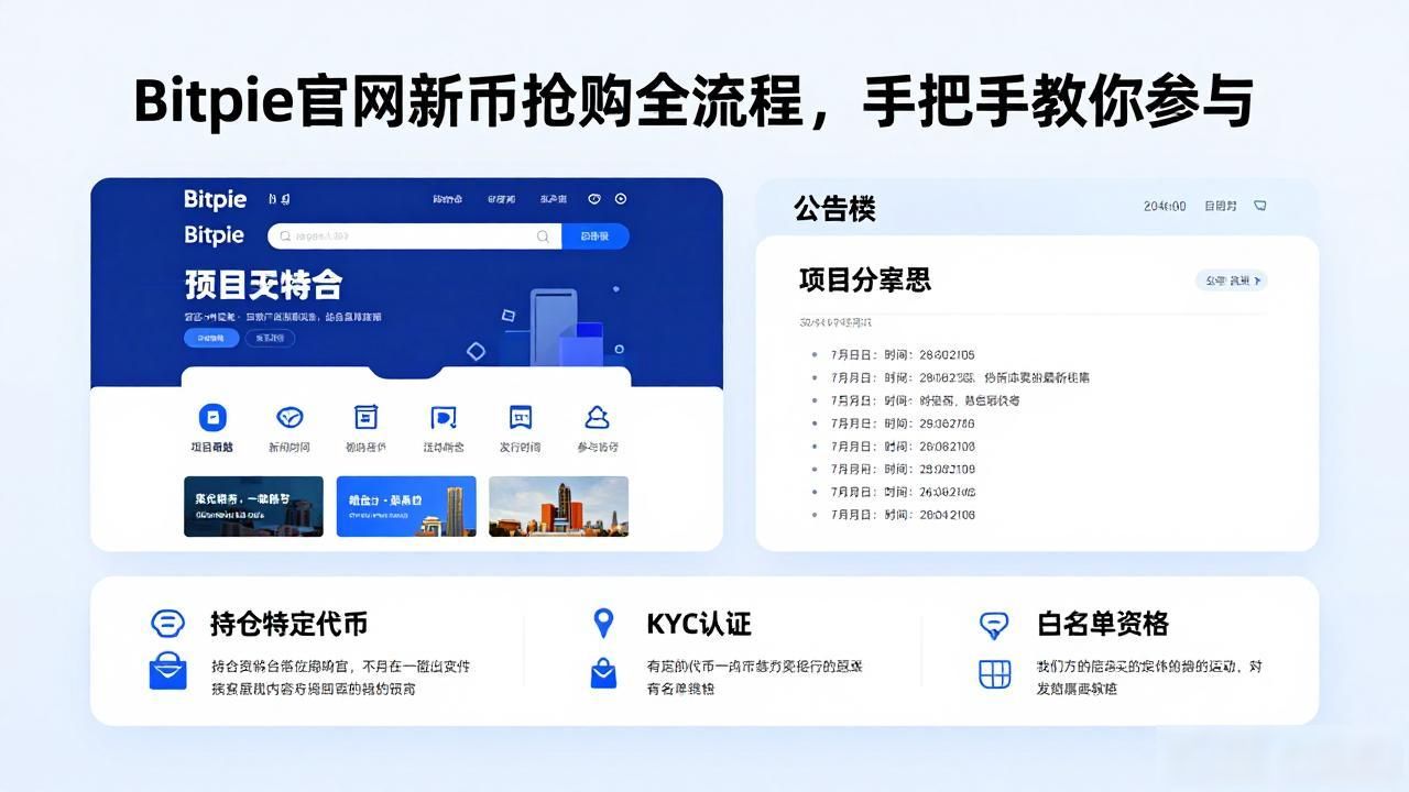 如何在Bitpie官网参与到新币发布中_提前账户认证新币发布_Bitpie官网新币参与攻略