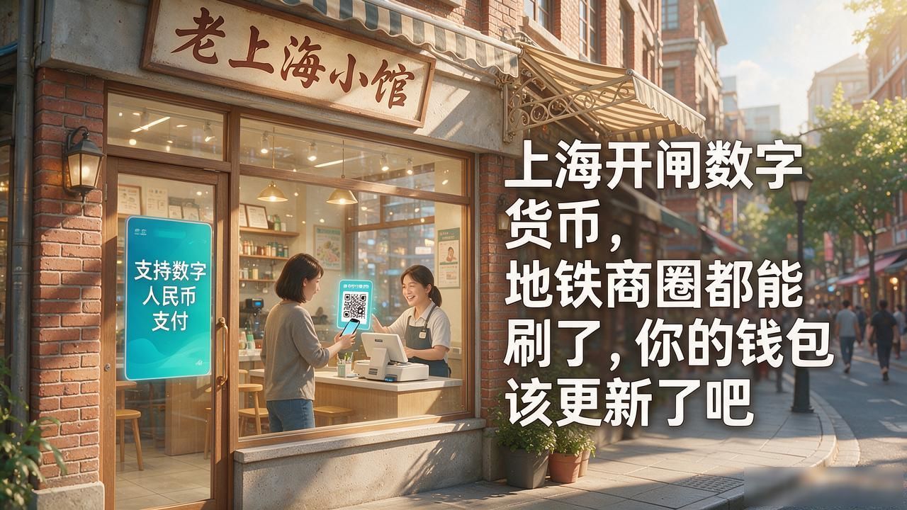 上海开闸数字货币，地铁商圈都能刷了，你的钱包该更新了吧