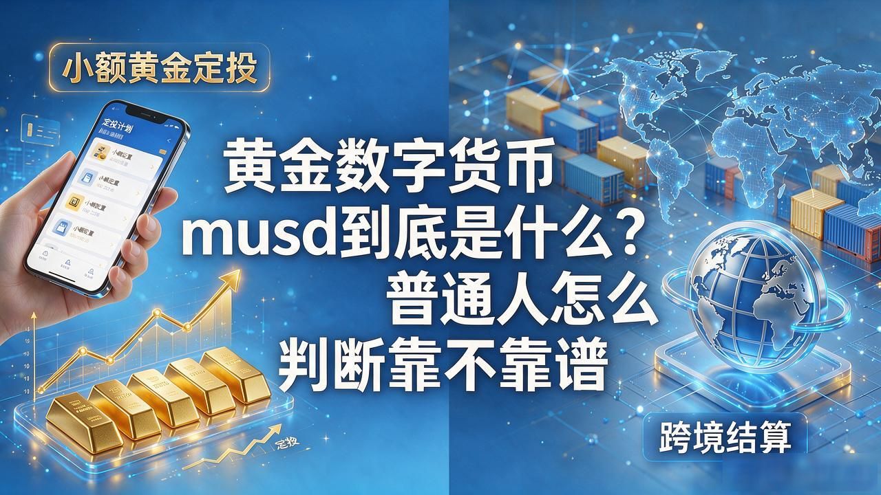 黄金数字货币musd到底是什么？普通人怎么判断靠不靠谱