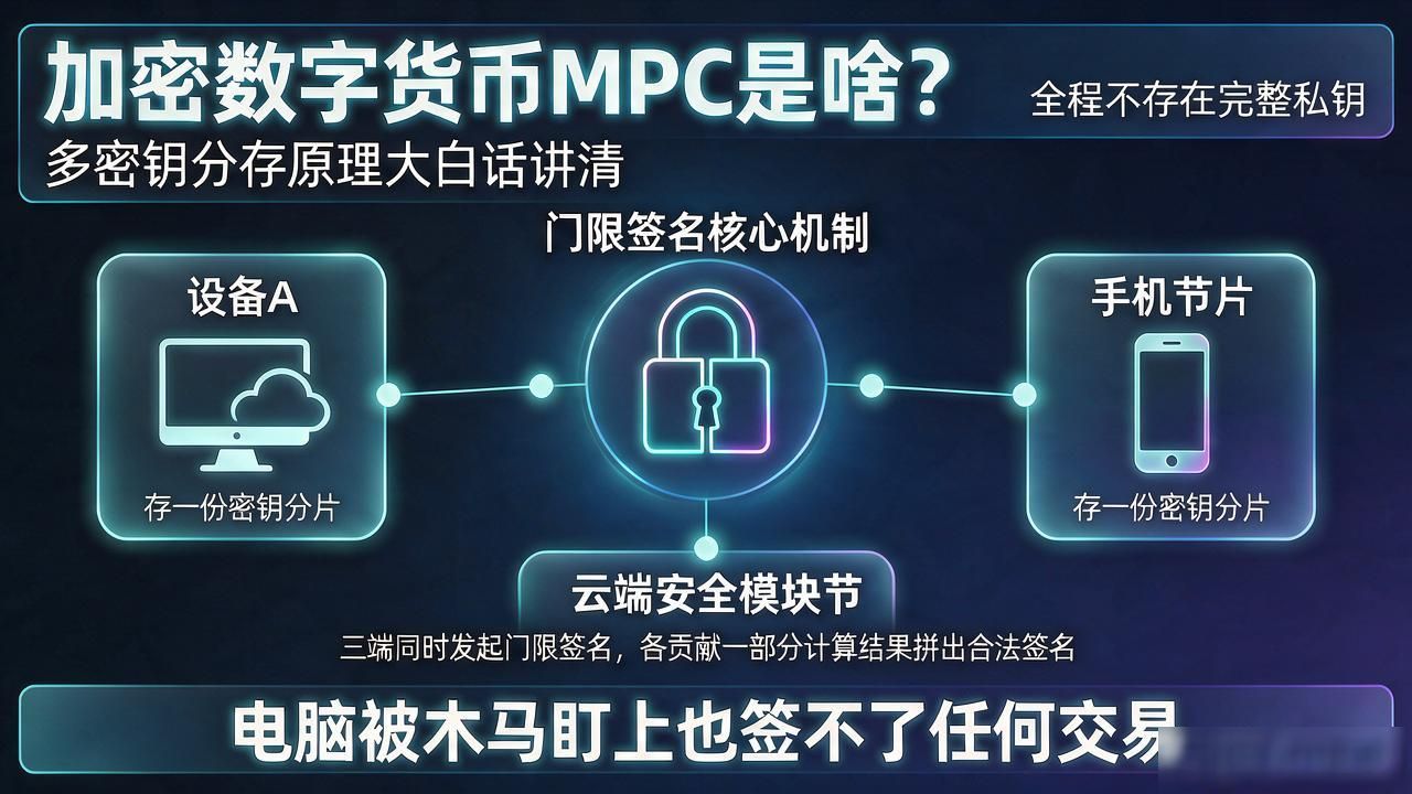 加密数字货币MPC是啥？多密钥分存原理大白话讲清