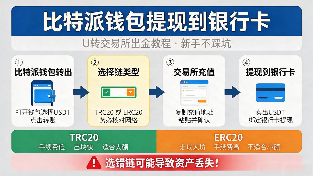 比特派钱包怎么提现到银行卡？U转交易所出金教程，新手不踩坑
