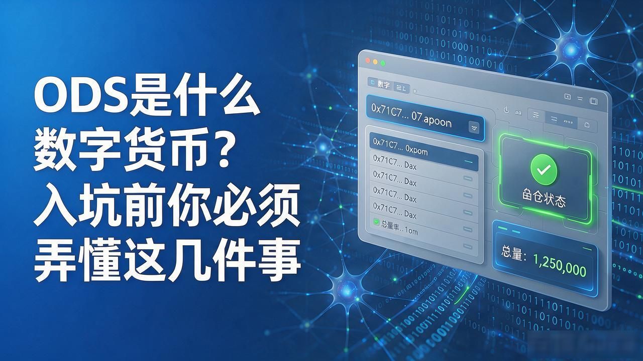 ODS币种风险_ODS是什么数字货币_ODS项目技术分析