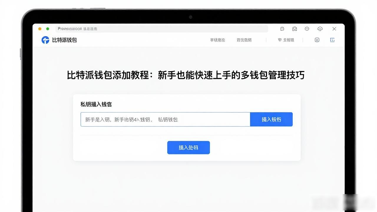 比特派钱包添加教程：新手也能快速上手的多钱包管理技巧