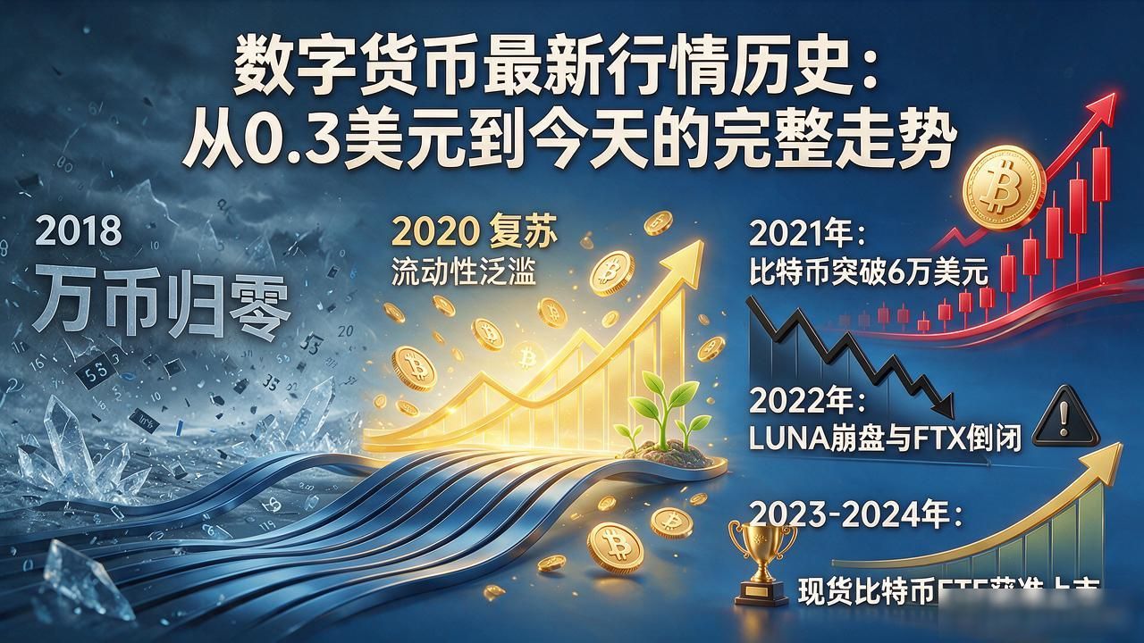 数字货币最新行情历史：从0.3美元到今天的完整走势