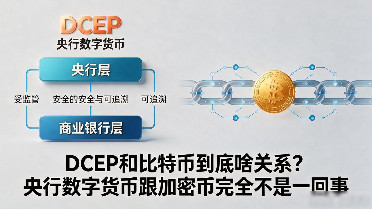 DCEP和比特币到底啥关系？央行数字货币跟加密币完全不是一回事