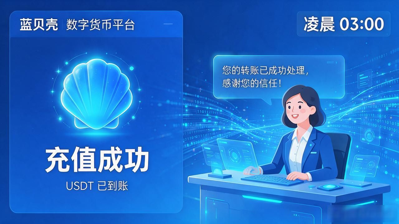 蓝贝壳充提速度与客服响应评价_蓝贝壳数字货币平台_蓝贝壳数字货币平台真实体验
