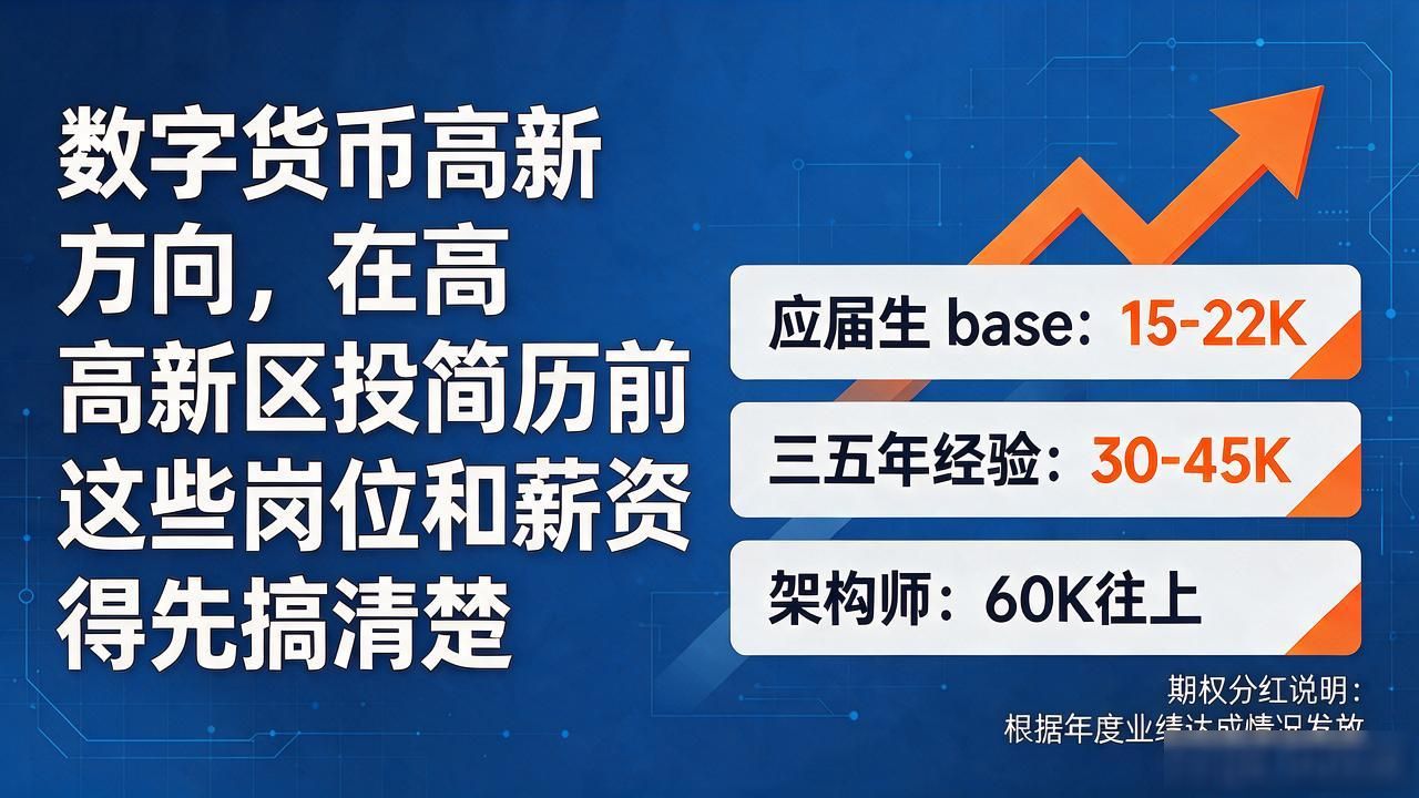 数字货币高新方向，在高新区投简历前这些岗位和薪资得先搞清楚