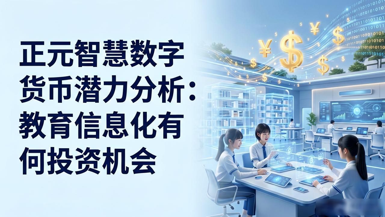 正元智慧数字货币潜力分析：教育信息化有何投资机会