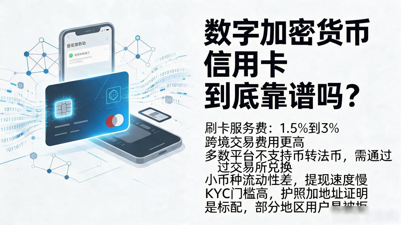 数字加密货币信用卡到底靠谱吗？刷卡消费、提现绑币一次给你说清楚