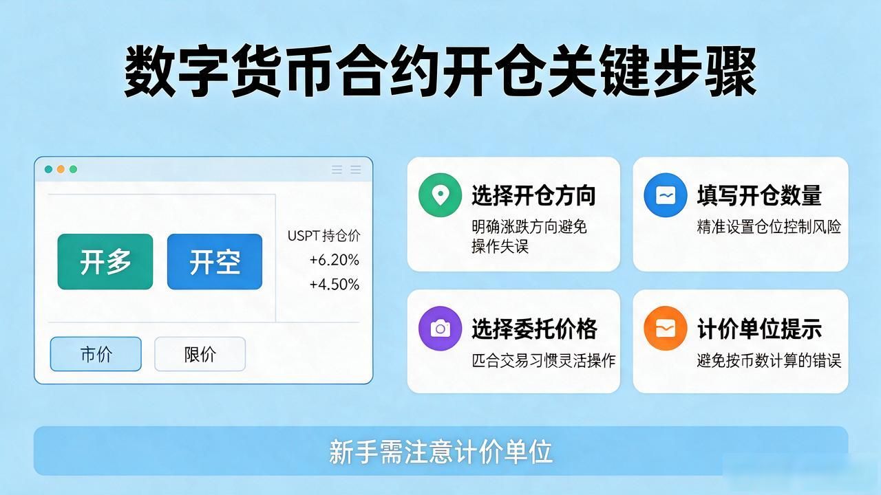 数字货币合约开仓实操：从下单到持仓的几步关键动作