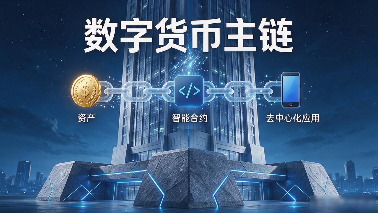 数字货币主链代表什么？别光背名词，搞懂这三层就够用了