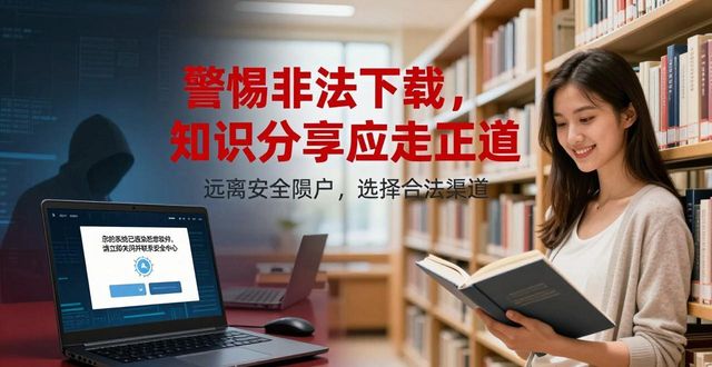 警惕非法下载，知识分享应走正道