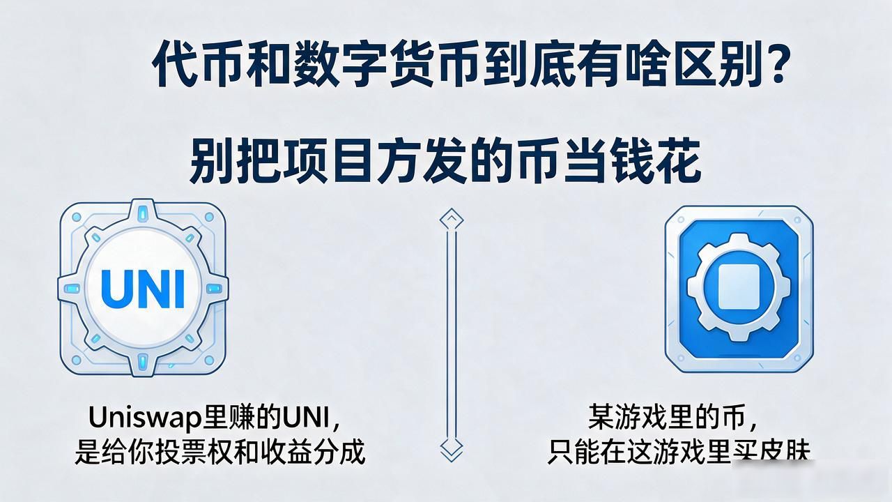 代币和数字货币到底有啥区别？别把项目方发的币当钱花