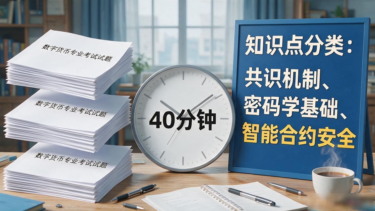 数字货币专业考试试题怎么备考？题型考点和刷题要点一次讲清